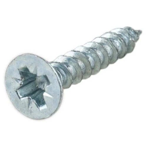 Саморіз ЛЮКС 4,0×25 мм, сталь, білий, упаковка 1000 шт (ДС) (3398)