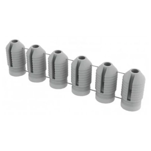 Дюбель пластиковий під саморіз Ø5×13 мм, стрічка 24 шт, Туреччина (102-05-01-300) (10439)