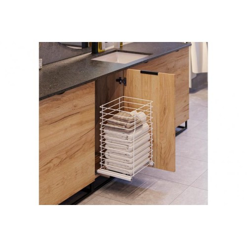 Карго REJS кошик міні для білизни на фасад 300мм білий VM (без напрямних) - WE29.0147.01.003