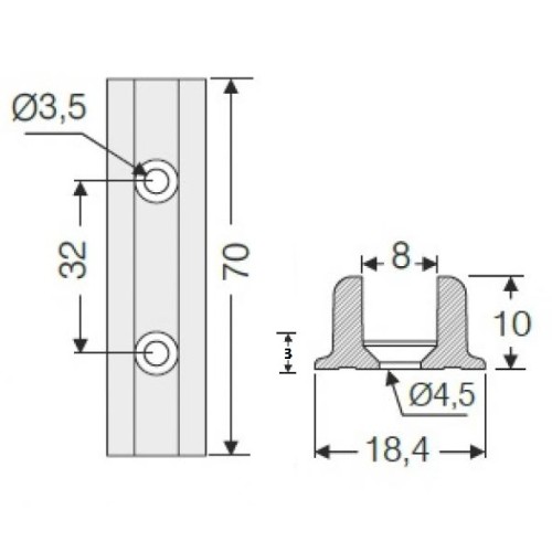 Органайзер універсальний кріплення до корпусу сірий - 14161