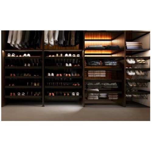 Полиця висувна для взуття GTV Elite 600 мм з доводчиком, чорна - 16041