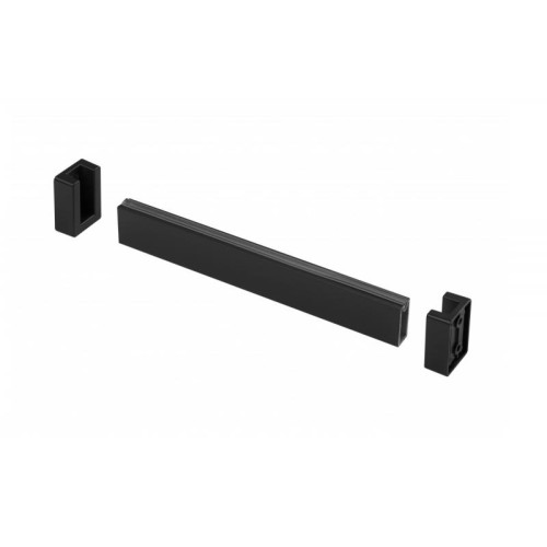 Штанга GTV Elite з антиковзною вставкою L-3000 мм + 2 кріплення без заглушки, чорна - 16056