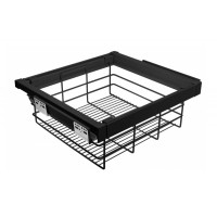 Кошик висувний для білизни GTV Elite 900 мм з доводчиком, чорний