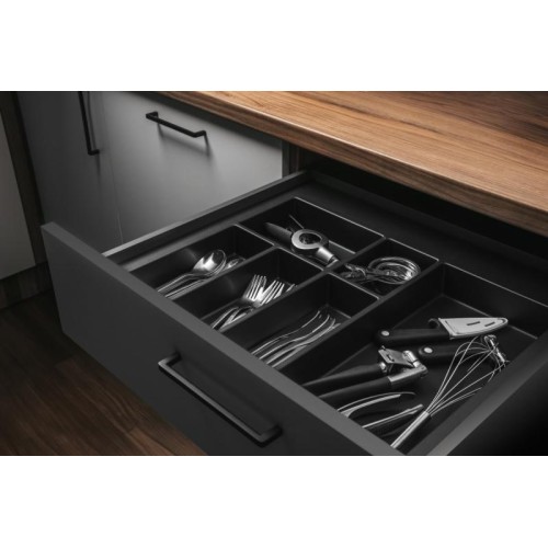 Лоток для столовых приборов GTV Axispace Чёрный 700мм - 15893