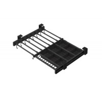 Вішалка для штанів та спідниць Starax 800 мм, антрацит