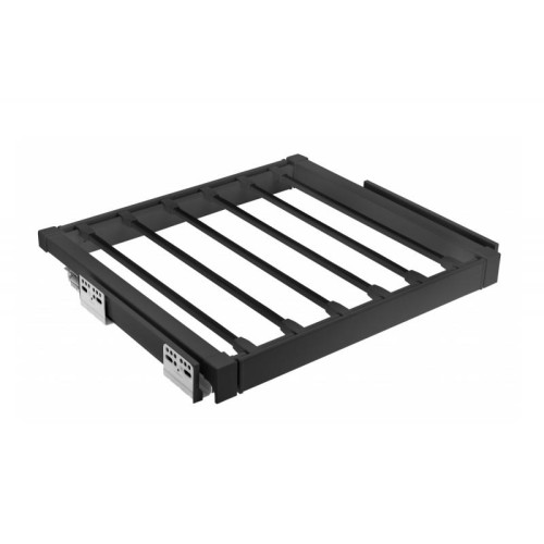 Вішалка висувна для штанів GTV Elite 900 мм з доводчиком, чорна - 16032