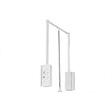 Пантограф GTV 545-700 мм із газовим амортизатором білий