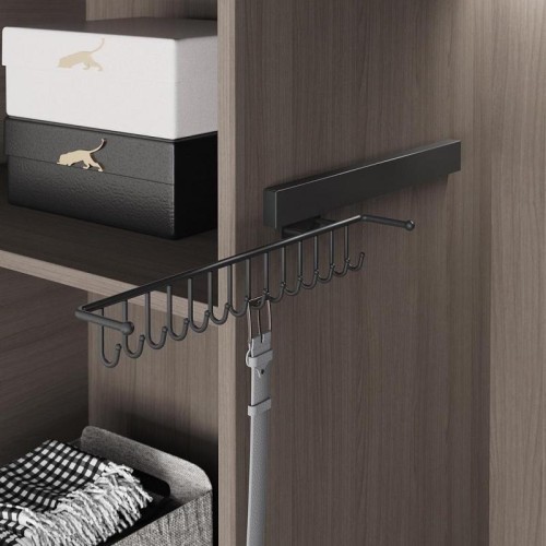 Тримач для ременів та краваток Starax S-6065-С, лівий, антрацит - S-6065-С