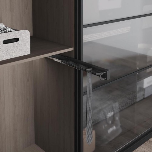 Тримач для краваток Starax S-6737-A, праве кріплення, антрацит, Soft Close - S-6737-A