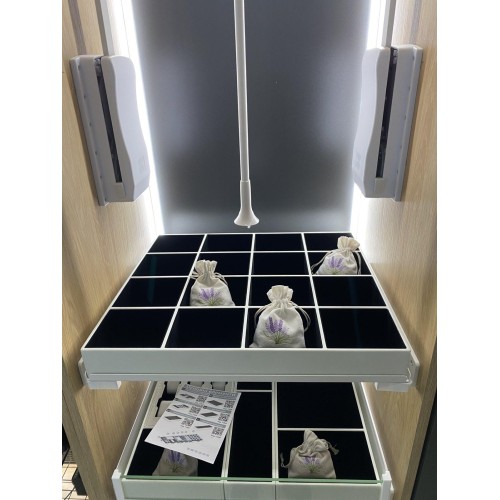 Гардеробний органайзер для ящиків MAXIMA PURO Білий/Чорний A2 (520x460x58) - TE36.9001.46.BN5