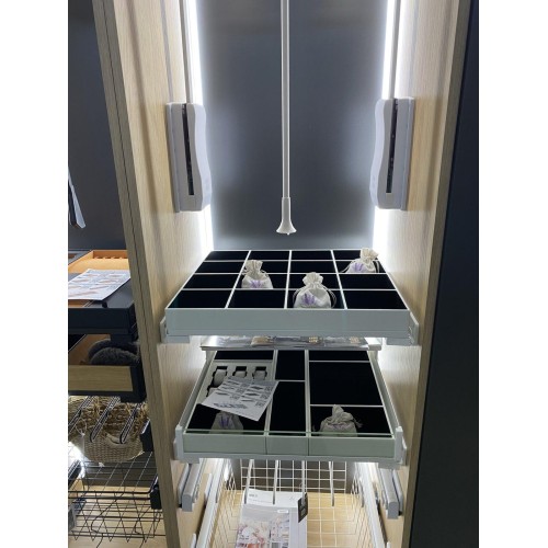 Гардеробний органайзер для ящиків MAXIMA PURO Білий/Чорний A1 (520x460x58) - TE36.9000.46.BN5