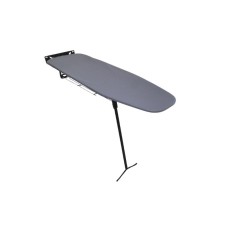 Розкладна прасувальна дошка Lux, чорна (бавовна, сірий)