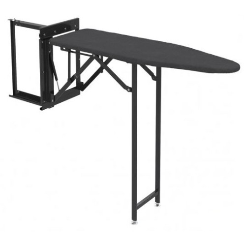 Прасувальна дошка в шафі для гардеробу Starax 160мм розкладна антрацит - S-6611-A