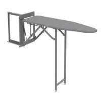 Прасувальна дошка в шафі для гардеробу Starax 160мм розкладна сіра