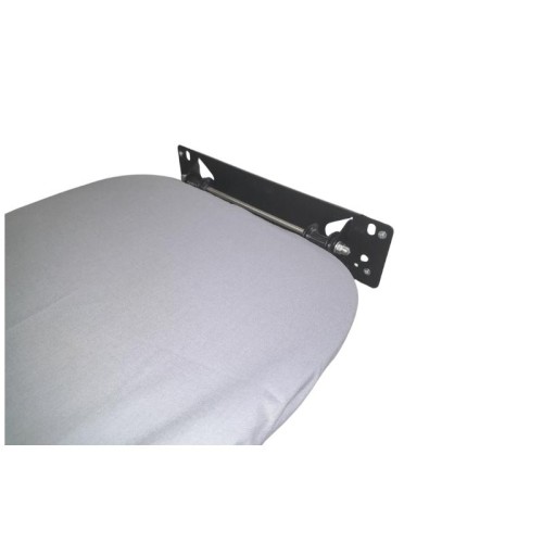 Розкладна дошка для прасування Lux, чорна (бавовна, сірий) - 15598