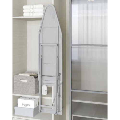 Прасувальна дошка в шафі для гардеробу Starax 160мм розкладна сіра - S-6611-G