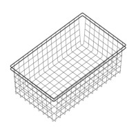 Кошик для білизни VARIANT MULTI Чорний мат. 800 мм L-480 (без напрямних)