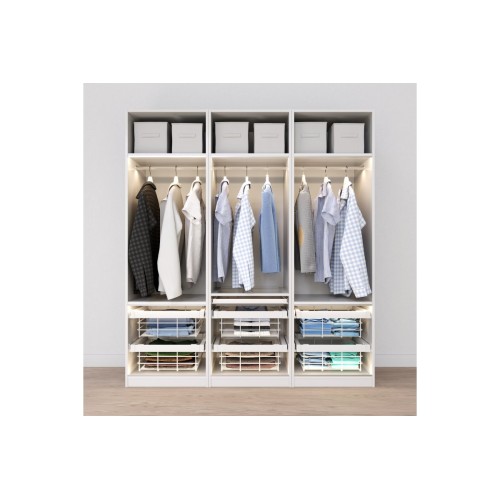 Кошик для білизни elite 600 мм з доводчиком, колір білий - WG-KOSZ60-10