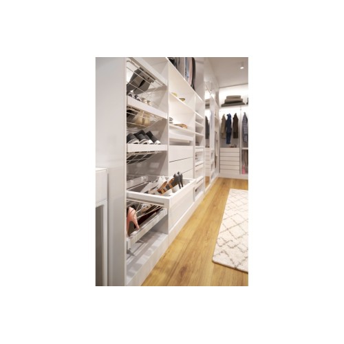 Полиця для взуття elite 900 мм з доводчиком, колір білий - WG-POBUW90-10