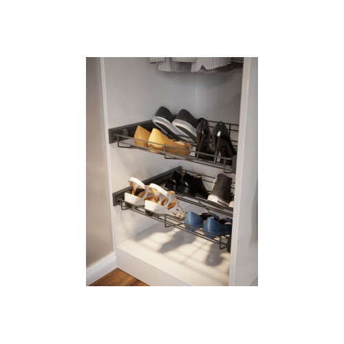 Полиця для взуття Smart 800 mm (без напрямних) графіт - W-WOBU80-BP-60