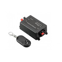 Вимикач GTV контролер Дімер LED з пультом, 12-24V DC, 8A, max 90-180W, чорний