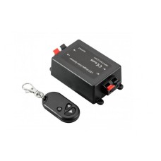 Вимикач GTV контролер Дімер LED з пультом, 12-24V DC, 8A, max 90-180W, чорний