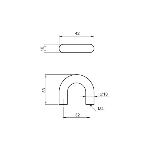 Ручка мебельная GIFF 4/120 хром С-032мм L-042мм - 13942