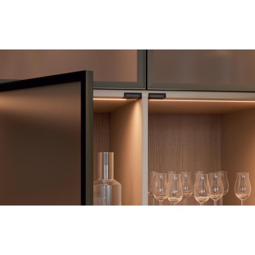 Сенсорний вимикач на помах GTV SKY HAND для меблевого підсвічування 12/24 В, врізний, чорний - 16618