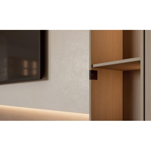 Сенсорний вимикач-димер GTV SKY TOUCH для меблевого підсвічування 12/24 В, врізний, чорний - 16620