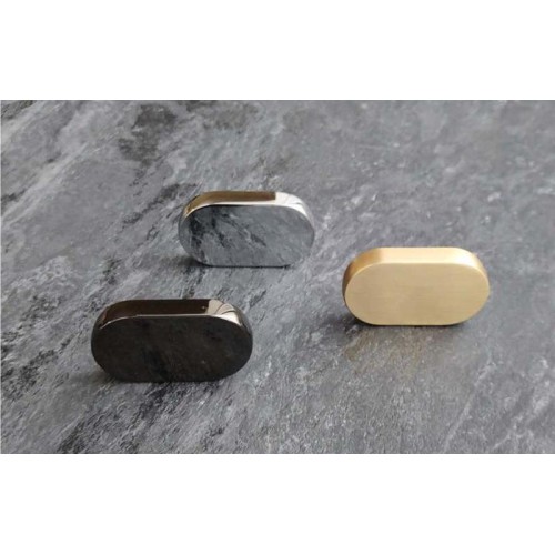 Ручка меблева GIFF 3/302 чорна глазур С-016мм L-052мм кнопка - 13948