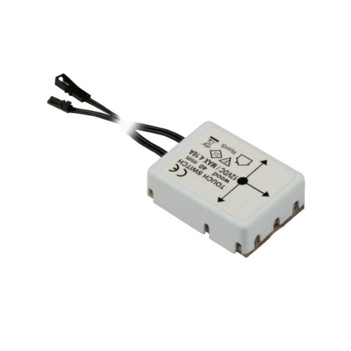 Прихований вимикач під стільницю REJS до 40 мм W10, 12 В, макс. 50 Вт, пластик - TR20.0025.05.000