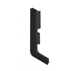 Заглушка ліва LS для профіля L GOLA чорна