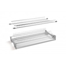 Сушка для посуду GTV Basic 3 біла, 400 мм, з рамою для плит 16-18 мм