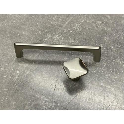 Ручка меблева GTV OCTAVIO 128 мм шліфована сталь - UZ-OCTAVIO-128-06