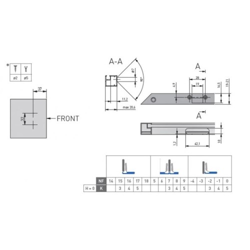 Петля GTV SilentoPro 3D для алюмінієвих рамок Накладна Гідравлічна + оп. планка Н=0 clip-on - ZM-HCSLRALU09-3DBEO