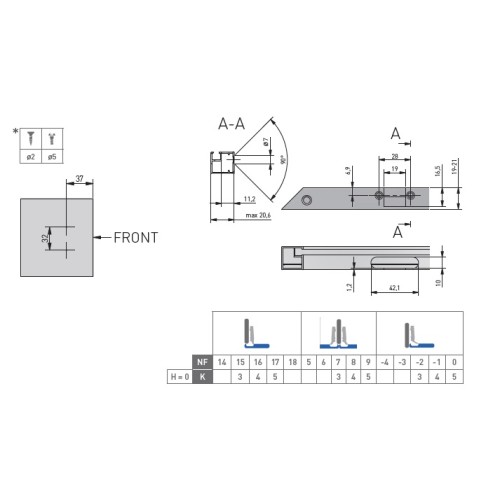 Петля GTV SilentoPro 3D для алюмінієвих рамок Накладна Гідравлічна + оп. планка Н=0 clip-on - ZM-HCSLRALU09-3DBEO