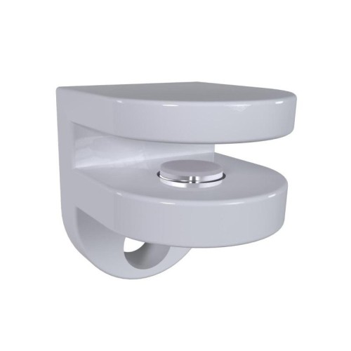 Полкотримач для скла 4-6 мм DM 40 BLKM білий матовий - 15897