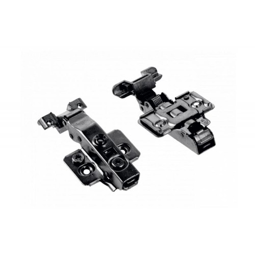 Петля GTV SilentoPro 3D Black для алюмінієвих рамок Накладна Гідравлічна + оп. планка Н=0 clip-on - ZM-HCSLRALU09-3DBEO-20