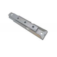 Меблевий рейковий зачіп із оцинкованої сталі, 126 мм