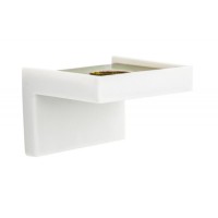 Кутник монтажний 30х43 мм метал + пластик із заглушкою білий