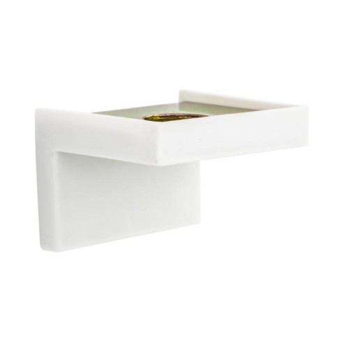 Уголок монтажный 30х43 мм металл + пластик с заглушкой белый - 15901