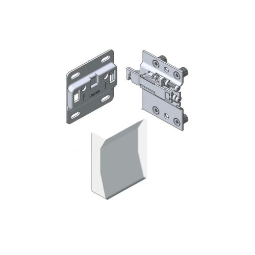 Підвіс меблевий GTV 10C (Л+П) із Заглушками, 240 кг, Білий - ZK-ZAW-10C-KPL