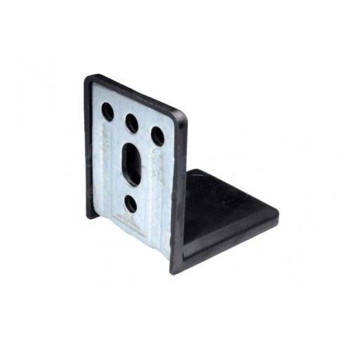 Уголок металлический 48х48 с пластиковой накладкой черный - 10498