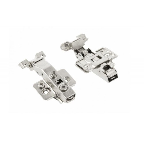 Петля GTV SilentoPro 3D для алюмінієвих рамок, напівнакладна, гідравлічна, clip-on + опорна планка Н=0 - ZM-HCSLRALU08-3DBEO