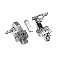 Петля GTV Solid Plus 180° рівнолежача з 3D регулюванням та доводчиком (під фальшпанель), нікель