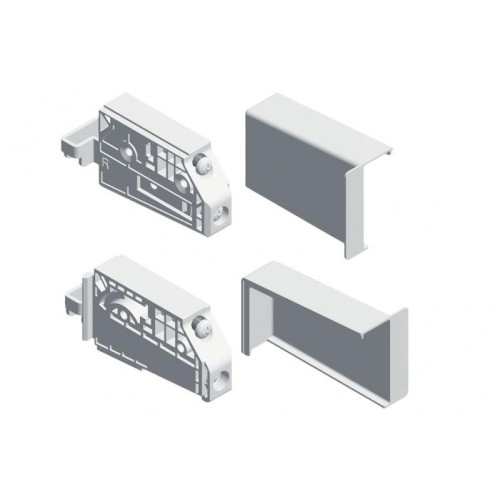 Підвіс меблевий GTV 8C (Л+П) із Заглушками, 110 кг, Білий - ZK-ZAW-8C-KPL