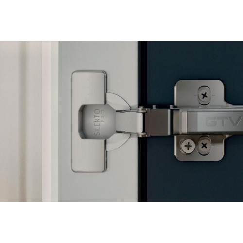 Петля GTV SilentoPro 3D 90 ° внутрішня гідравлічна + оп. планка Н=0 clip-on - ZM-HCSL07-3DBEO