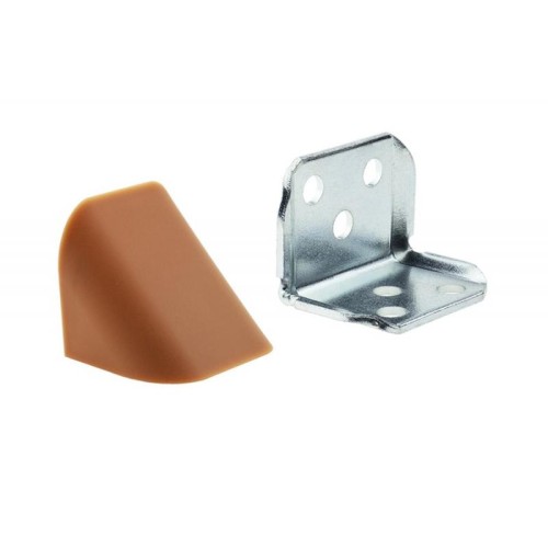 Уголок монтажный 2-ной DC с накладкой Вишня - 14543