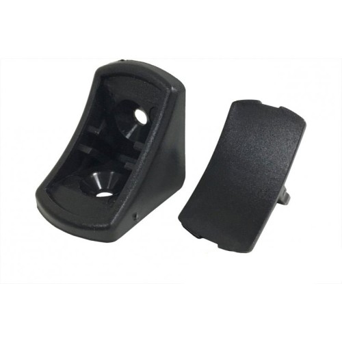 Уголок монтажный 1-ный GTV 677 черный пластик - 5671