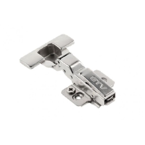 Петля GTV SilentoPro 3D 90° напівнакладна гідравлічна + оп. планка Н=0 clip-on - ZM-HCSL08-3DBEO